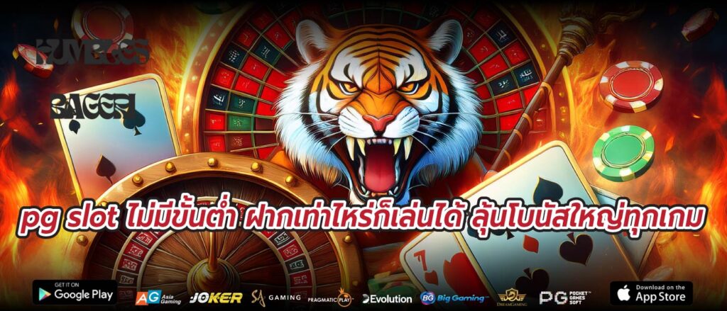 pg slot ไม่มีขั้นต่ำ ฝากเท่าไหร่ก็เล่นได้ ลุ้นโบนัสใหญ่ทุกเกม